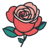 Blooming Beauty: Rose Illustration