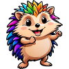 Kids Cute Cartoon Hedgehog