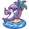 Dolphin Summer Beach Comic