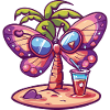 Butterfly Summer Beach Comic