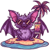 Bat Summer Beach Comic