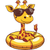 Giraffe Sommer Comic