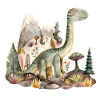 Playful Dinosaur Landscape