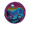 Retro Radfahrer