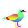 Bunter Vogel