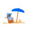Strandkorb Urlaub