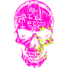 Dark Techno Neon Skull