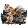 Striking Tiger Pose