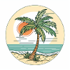 Sunset on the beach