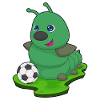 Caterpillar Soccer Player Soccer
