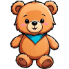 Cute Kids Cartoon Teddy Bear