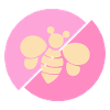 Pastel Pink Contrast Bee