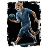 Gepard spielt Bowling Geschenk