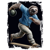 Faultier spielt Bowling Geschenk