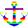 Anker Regenbogen bunt