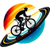 Cyclist on Saturn