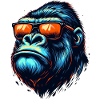 Gorillas with Sunglasses