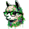 Alpaga à lunettes
