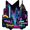 Cyberpunk City dystopique
