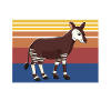 Okapi Waldgiraffe Spruch