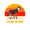 Girafe forestière Okapi