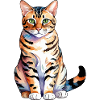 Chat du Bengale Aquarelles