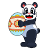 Panda Ostern Osterei