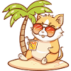 Hamster Summer Beach Comic