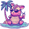 Armadillo Summer Beach Comic