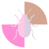 Duo Pastellgrau Rosa