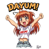 Dayum! Funny Japanese cartoon girl