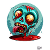 Lazy Zombie Ketchup Face