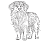 Line Art Small Münsterländer Munsterlander