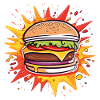 Burger plein de saveur