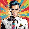 Portrait Pop Art Élégant