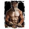 Jaguar spielt Puzzle Geschenk