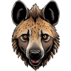 The sympathetic head of a hyena
