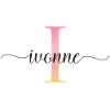 J | Monogramme | Nom | Ivonne |Aquarelle