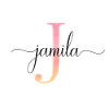 J | Monogramme | Nom | Jamila|Aquarelle
