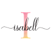 J | Monogramme | Nom | Isabelle |Aquarelle