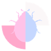 Duo Pastel Blue Pink