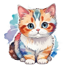 Munchkin Teckel Chat Aquarelle