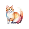 Munchkin Teckel Chat Aquarelle