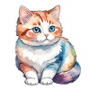 Munchkin Teckel Chat Aquarelle