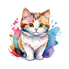 Munchkin Teckel Chat Aquarelle