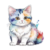 Munchkin Teckel Chat Aquarelle