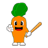 Carrot Baseball Baseball Bat