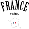 France Outline with Tricolour