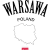 Polish Flag Minimalist Emblem