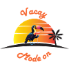 Toucan at sunset with a drink